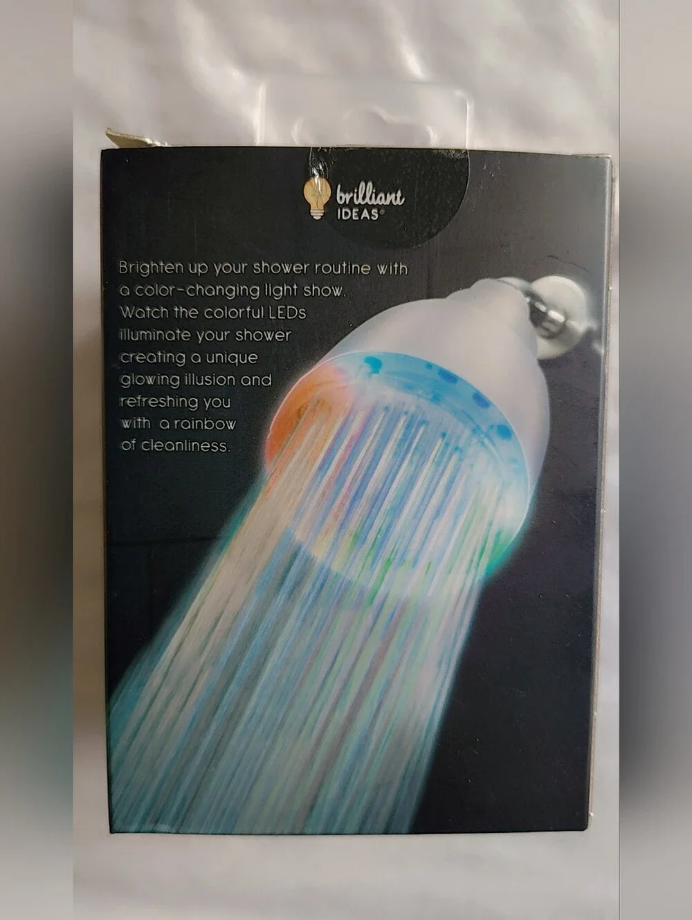 ​🚿 NWT Brilliant Ideas Color-Changing LED Shower Head 🚿
